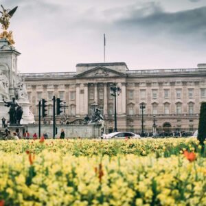 Imagen panorámica del palacio de buckingham