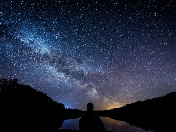 cielo con estrellas y la vialactea
